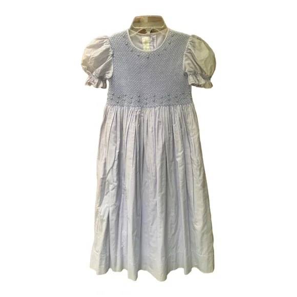STRASBURG VINTAGE Lavender Smocked Dress - Size 8 - Picture 1 of 11